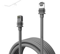 Bewinner Câble Gen 3 pour Adaptateur Ethernet, rallonge Satellite étanche 2000 Mbps pour Satellite rectangulaire V3, Gris, 15FT 4,6 m
