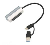 Bewinner Câble SATA vers USB C, Câble Adaptateur de Transmission USB vers SATA 6 Go/s, Câble Adaptateur USB 2.0 de Type C 3.0 à 2,5 Pouces pour Disque Dur SSD, Câble Adaptateur pour