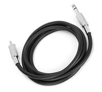 Bewinner Câble Stéréo TRS 3,5 Mm vers 6,35 Mm, Cordon Adaptateur Auxiliaire de 1,5 M pour Table de Mixage, Amplificateur, Guitare, Haut-parleur, Casque - Qualité HiFi Blindée, Portable et Durable (2m)