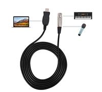 Bewinner Câble USB vers XLR Femelle Micro Lien 2,8M Cordon D'enregistrement | Interface USB, cordon de microphone XLR femelle, adaptateur Plug and Play, enregistrement en Studio, accessoire karaoké,
