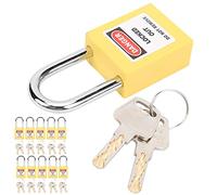 Bewinner Cadenas de Consignation de sécurité Paquet de 10 Cadenas de Consignation en Nylon de 38 Mm - Non Conducteur isolé d'ingénierie Industrielle pour le de électrique d'énergie Chimique