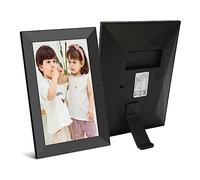 Bewinner Cadre Photo Numérique WiFi 8 Pouces, écran Tactile IPS 1280x800P avec 16 Go de Mémoire, Cadre Photo Numérique Partager des Photos et des Vidéos Via WiFi, Mural, Noir