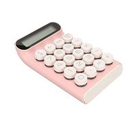Bewinner Calculatrice à Interrupteur Mécanique, Grand écran LCD à 10 Chiffres, Calculatrice de Bureau à 20 Touches, Calculatrice de Poche Portable pour étudiants et Enfants (Rose)