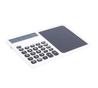 Bewinner Calculatrice Parlante Multifonctionnelle, Calculatrice Grand écran à 12 Chiffres, Touches Très Réactives, Multifonctionnelle avec Bloc-Notes de 7 Pouces pour Le Bureau, (White)