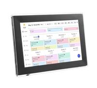 Bewinner Calendrier Numérique et Tableau des Tâches de Planification Murale de 10,1 Pouces, Affichage Interactif à écran Tactile Intelligent pour les Horaires Familiaux, Support Mural en (Prise UE)