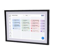 Bewinner Calendrier Numérique Intelligent de 10,1 Pouces, Planificateur électronique WiFi à écran Tactile HD, Planificateur de Famille Intelligente, Organisateur de (Prise UE)