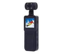 Bewinner Cam de Caméscope de Poche 4K Ultra HD, Mini Caméra de Poche Audio Vidéo avec Objectif Rotatif à 180 °, Caméra d'action Activée par WiFi, Action Sportive Enregistreur Vidéo en
