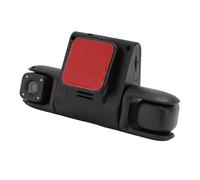 Bewinner Cam de Tirage à 3 Canaux, 1080p + 720p + 480p Avant à L'intérieur de la Caméra à Trois Voies à Trois Voies, Affichage LCD de 2 Pouces, Carte de 32 Go Incluse, Enregistrement en