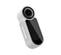 Bewinner Caméra à Pouce Magnétique 2,7K 12MP, Caméra Vidéo Portable avec écran de 1,47 Pouces, Mini d'action de Type C D'enregistrement de 120 Minutes pour Le Cyclisme, Le Ski et (White)