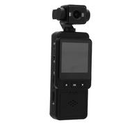 Bewinner Caméra Corporelle avec Enregistrement Audio et Vidéo, Caméscope Portable WiFi 1080P, Objectif Rotatif à 360 Degrés, écran LCD, Caméscope Portable pour Voyage et Randonnée