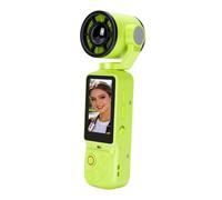 Bewinner Caméra D'action 4K avec Ventilateur pour le Vlogging Voyage (GREEN)