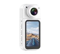 Bewinner Caméra d'action au Pouce, Petite Caméra de Vlogging Portable 2,7K avec Angle D'objectif de 180 °, écran IPS HD de 1,47 Pouces, Caméra Corporelle à Montage Magnétique pour Le