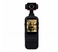 Bewinner Caméra d'action Portable 2K avec Objectif Rotatif |Transfert sans Fil WiFi, Batterie 7H et Enregistrement en Boucle pour Le Sport/Vlogging