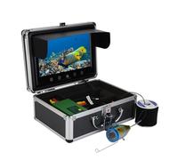 Bewinner Caméra de pêche sous-Marine étanche HD 1000TVL avec Moniteur 9 Pouces et 30 LEDs, Sondeur de pêche, Câble 30m pour pêche en mer et rivière