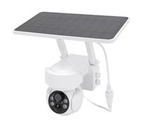 Bewinner Caméra de Sécurité Extérieure sans Fil 2MP - Caméra Annulaire WiFi avec Alimentation Solaire/Batterie, Caméra de Surveillance à 360° pour Maison