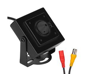 Bewinner Caméra de Sécurité HD Mini Sténopé, Mini Module de Caméra Objectif 3,6 Mm 700tvl Plug and Play Caméra Miniature à Analogique pour Reconnaissance Faciale, ATM,
