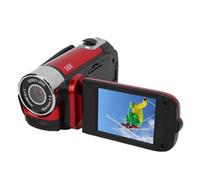 Bewinner Caméscope Vidéo, Caméra Vlogging 16MP 1080P, Caméra Vidéo à Zoom Numérique 16X avec écran Couleur de 2,4 Pouces, Anti-secousse, Enregistrement Vidéo en Boucle (Rouge)