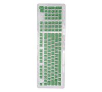 Bewinner Capuchons de Clavier Mécanique à 110 Touches, Capuchons de Moulage par Injection de Couleur FOS Step Hauteur 2 OEM pour Claviers Mécaniques à 61/87/104/108 Touches (Fromage Vert