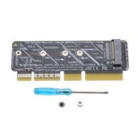 Bewinner Carte Adaptateur M.2 NVMe SSD vers PCIe 5.0 X16, Prend en Charge Les Lecteurs M-Key 2230 2242 2260 2280, Plug and Play pour Serveur 1U, Ordinateur de Bureau, Station de Travail