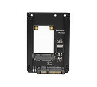 Bewinner Carte Adaptateur MSATA vers 3.0, Convertisseur d'interface SSD 6 Gbit/s pour Disque Dur Interne, Carte d'extension Plug and Play avec Vis