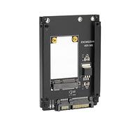 Bewinner Carte Adaptateur MSATA vers SATA3.0, Disque Dur SSD MSATA vers SATA3.0 vers Carte D'extension de Transmission D'interface 6Gbps, Convertisseur Adaptateur MSATA SSD vers 3.0