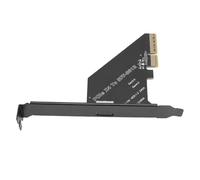 Bewinner Carte Adaptateur PCIe 4.0 X4 vers Oculink, PCIe X4 vers SFF-8612 La Carte d'extension Hôte Oculink SFF-8611 Prend en Charge 4.0 64 Gbps Bootable Plug and Play avec Support à Profil Bas, pour