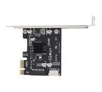 Bewinner Carte Adaptateur PCIe vers USB 3.1, Carte d'extension de Disque Dur avec Connecteurs USB 3.1 et .0 sur Le Panneau Avant pour Ordinateur de Bureau, Installation Facile