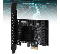 Bewinner Carte Contrôleur PCI-E vers 3.0, Carte d'extension III 8 Ports, Chipset Marvell 88SE92xx, Prend en Charge Une Vitesse de 6 Gbit/s, AHCI, NCQ, Hot Plug, Rétrocompatible 2.0/1.0, pour