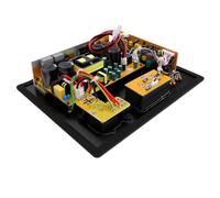 Bewinner Carte D'amplificateur de Caisson de Basses 350 W, Module D'amplificateur de Puissance HiFi avec Entrée AV XLR, Phase, égaliseur Dynamique pour Haut-parleurs de Cinéma (Prise UE 220V)