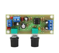 Bewinner Carte de Préampli de Caisson de Basses, Filtre Passe-bas pour Audio de Voiture et Home Cinéma, Alimentation Unique DC 10-24 V avec Indicateurs LED, Fréquence Réglable 22-300 Hz