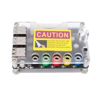 Bewinner Carte d'extension d'alimentation avec Bouton de Tension Réglable, 6 Ports USB 2.0 Prenant en Charge QC2.0 et QC3.0, Compatible avec et Microcontrôleurs