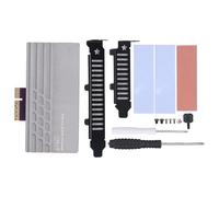 Bewinner Carte D'extension PCIe 5.0 vers SSD M.2, Adaptateur PCIe 128 Gbit/s vers SSD NVMe M.2 avec Dissipateur Thermique en Aluminium, Compatible avec Les Modèles 2230, 2242, 2260 et