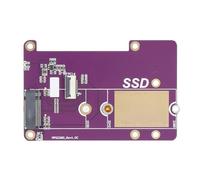 Bewinner Carte d'extension PCIe vers M.2 NVME SSD pour 5, Adaptateur de Démarrage et de Stockage DIY, Gen3 PCIe X1, Courant 2 A, Indicateurs LED PWR et ACT Intégrés, Trous de Fixation M2.5