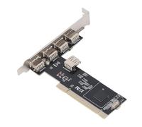 Bewinner Carte d'extension PCIE vers USB 2.0, Hub Adaptateur PCI Express Interne 5 Ports avec Vitesse de 480 Mbps pour Ordinateur de Bureau