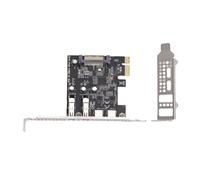 Bewinner Carte D'extension PCIe vers USB 3.2 Gen 1, 4 Ports USB C avec 2 Ports de Type C et 2 Ports de Type A 5Gbps, Contrôleur Hôte PCI Express pour PC de Bureau