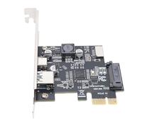 Bewinner Carte D'extension USB 3.2 Gen1, Adaptateur PCIe vers 3 Ports avec USB A, Type C et en-tête Interne de Type E, 5 Gbit/s pour Ordinateur de Bureau Wins 7 8 10 11