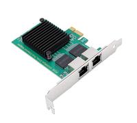 Bewinner Carte Ethernet Gigabit Double Port Efficace avec Interface PCIe X1 Conçue pour la Configuration du Serveur Support à Profil Bas Inclus
