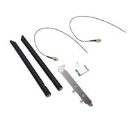 Bewinner Carte Fil WiFi 6E pour Ordinateur Portable, M.2 AX1675X Triple Bande 2,4 G 5G 6G,4 Gbps BT 5.3, Compatible avec Routeur WiFi 6E, Double Antenne 8 DBi et Support