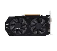 Bewinner Carte Graphique Gaming 2 Go GDDR5 128 Bits pour PC, Compatible 4K HDR, PCIe 3.0 X16, HDMI, DP, DVI, Double Ventilateur, Faible Consommation 80 W-120 W