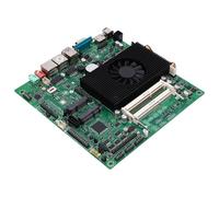 Bewinner Carte Mère NAS Industrielle avec Câble 4 Noyaux 4 Fils Celeron I5 5200U Processeur DDR4 Double Canal 64 Go de RAM UHD Graphics 2X USB 3.0 6.7x6.7in avec Carte Réseau Gigabit