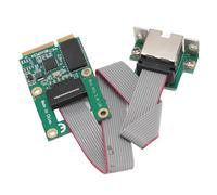 Bewinner Carte Réseau Fil, Adaptateur Ethernet RJ45 2,5 G, Prend en 7, 8, 10, 11, Mini PCIE pour Poste de Travail Serveur de Bureau