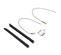 Bewinner Carte Réseau Fil NGFF M.2 WiFi 6E, Adaptateur Réseau WiFi 6E Bluetooth 5.2 Double Bande,4 GHz/5 GHz 1800 Mbps avec Double Antenne 8 DB, Compatible avec Les Ordinateurs
