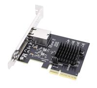 Bewinner Carte Réseau PCIe 4X Gigabit, Adaptateur Ethernet 10 Gbit/s avec Puce RTL8127AT, pour Serveur de Bureau PC NAS 10 11