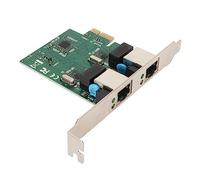 Bewinner Carte Réseau PCIE Gigabit Double Port, RTL8111H Chip 1000 Mbps PCI Express Ethernet Adaptateur NIC avec Double Port RJ45, Adaptateur LAN Gigabit PCIE pour Windows pour Linux
