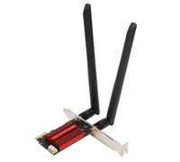 Bewinner Carte Réseau PCIE, Module de Carte Réseau sans Fil Double Bande WiFi 2,4 G 5G 1200 Mbps Bluetooth 4.2, avec Interface PCIEx1, pour 7 8 10 11