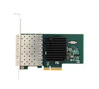 Bewinner Carte réseau, Serveur Fibre Optique Gigabit 4 emplacements SFP à Bord pour 7/8/10/Server 2003/Server 2012/Server 2016//FreeBSD, PCI-E X4 4 Ports Ethernet
