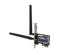 Bewinner Carte WiFi PCIe pour PC, Carte Réseau sans Fil Double Bande BT 4.0, Carte Réseau PCI Express Gigabit Ethernet 300 Mbps 867 Mbps pour Win 7, pour Win 8, pour Win 10