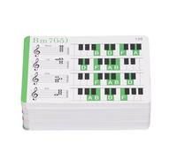 Bewinner Cartes Flash Musicales à Code Couleur pour Débutants, Système de Pratique des Accords de Piano pour Enfants, Ensemble Portable pour Les Parents, Excellent Matériau en Papier de Plaque de