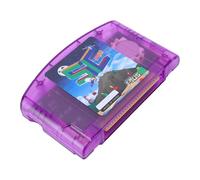 Bewinner Cartouche de Jeu pour N64, Lecteur de Jeu HD Open Source pour Développeurs et Joueurs, Prend en Charge les Jeux N64 de 64 Mo, émulation Matérielle 64DD, Violet Transparent (violet