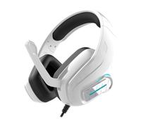 Bewinner Casque de Jeu avec Micro Antibruit pour PC Mobile (White)